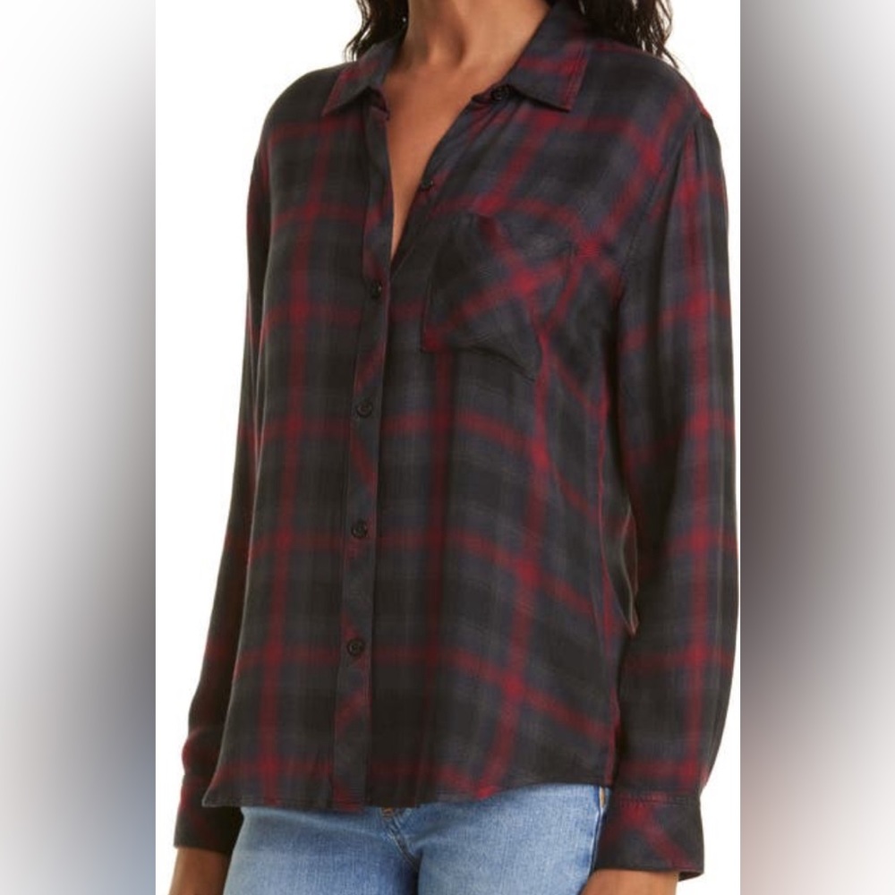 Rails Hunter Button-Up Shirt Women’s Size XS - Picture 4 of 13